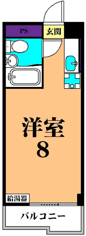 五反田ハイム 804号室 間取り