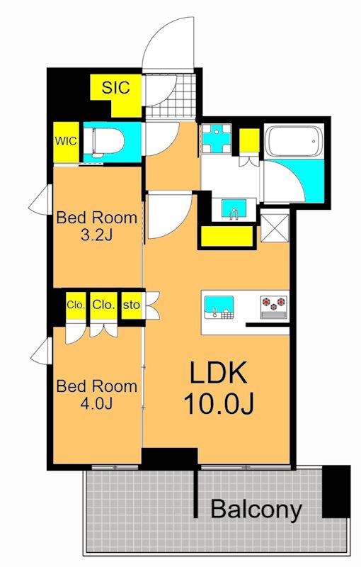 Brillia　ist　大井町 1304号室 間取り