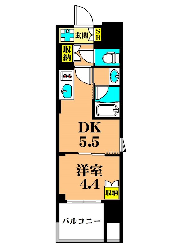 Brillia　ist　大井町 705号室 間取り