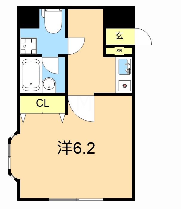 グリーンコート  402号室 間取り