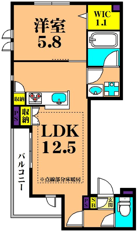 (仮称)大森西3丁目メゾン 301号室 間取り