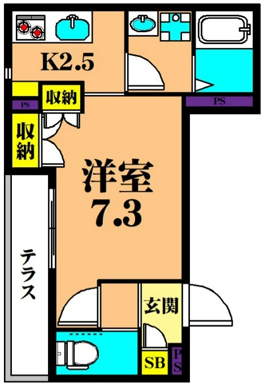 （仮称）大森西3丁目メゾン 101号室 間取り