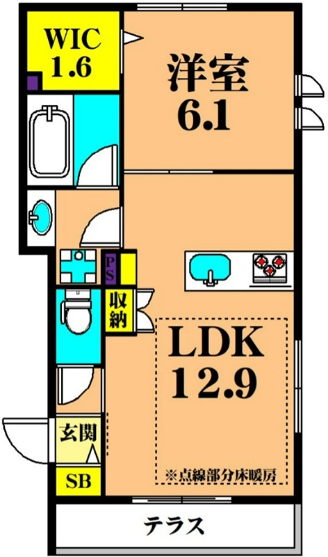 （仮称）大森西3丁目メゾン 102号室 間取り