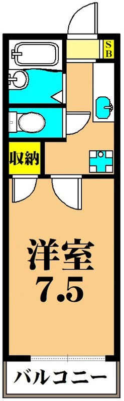 アビイ・ロード 107号室 間取り