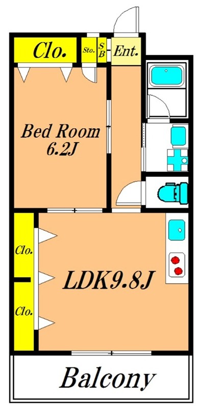 ハイムKー１ 103号室 間取り