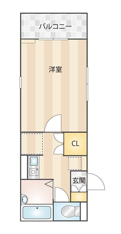 Ｓコート 201号室 間取り