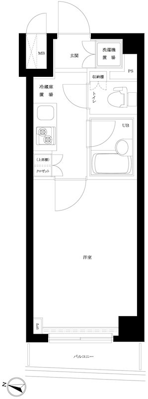 ルーブル大森山王 704号室 間取り