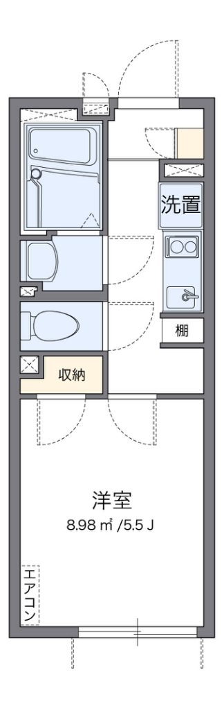 クレイノトルース　Ⅲ 203号室 間取り