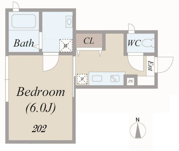 ボナール大森 202号室 間取り