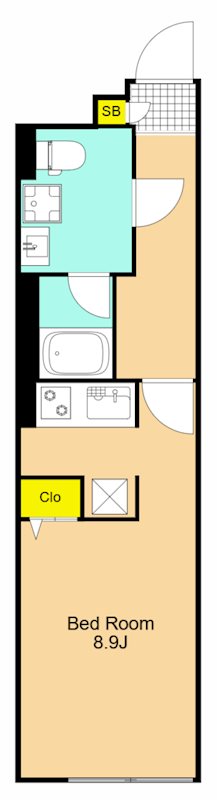 SYNEX NISHI-OI  101号室 間取り