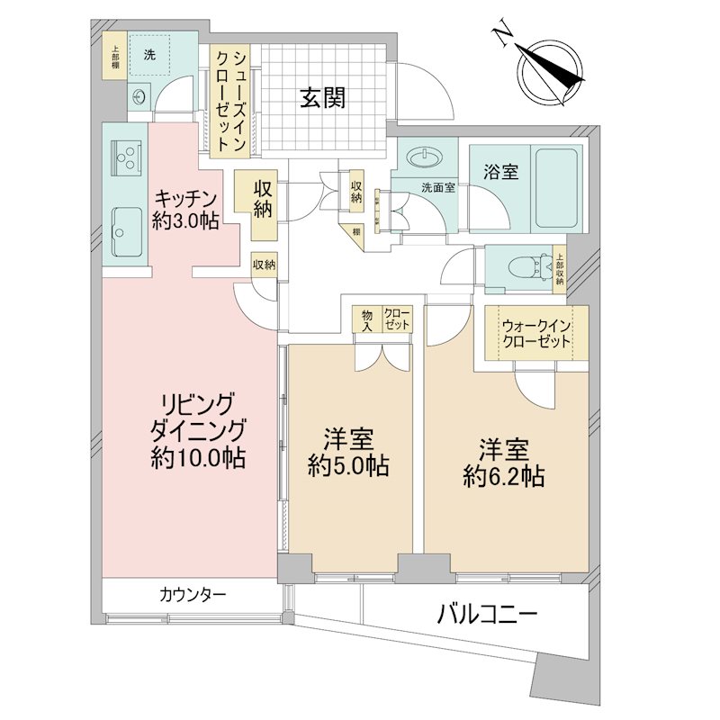 パークホームズ目黒ザレジデンス 814号室 間取り