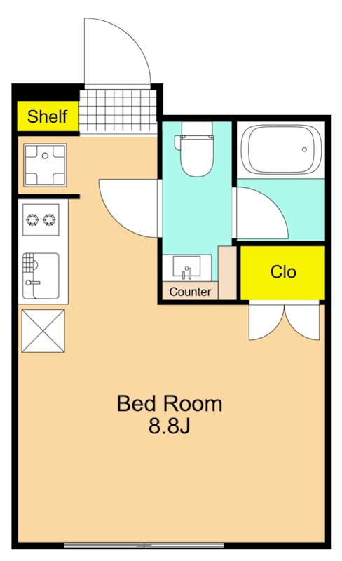 エスタート大井町フォレスト 407号室 間取り