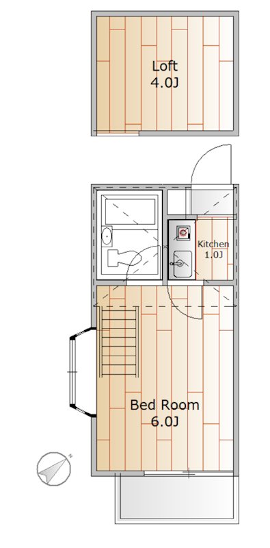 センチュリーハイツ 202号室 間取り