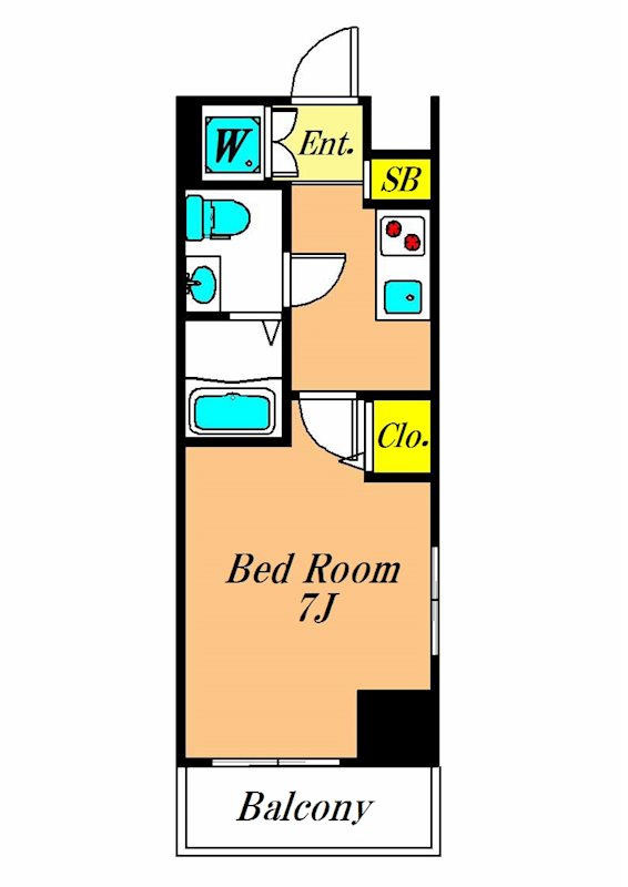 ドゥーエ大森 406号室 間取り