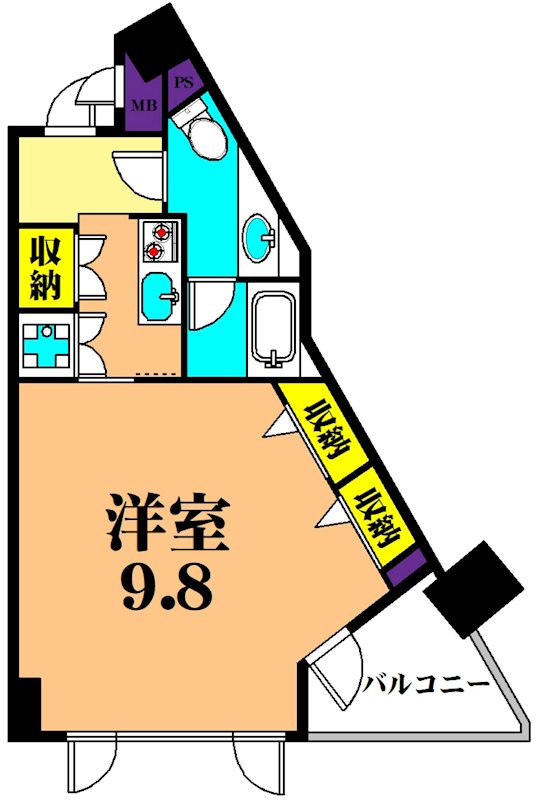 KDXレジデンス品川シーサイド 801号室 間取り