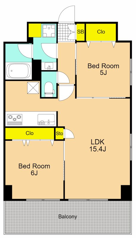 Iris南大井 310号室 間取り