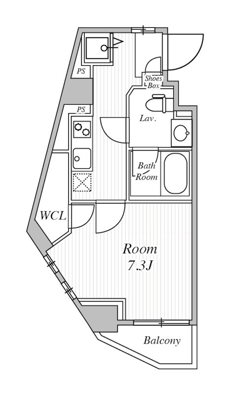 ストリーム多摩川 701号室 間取り