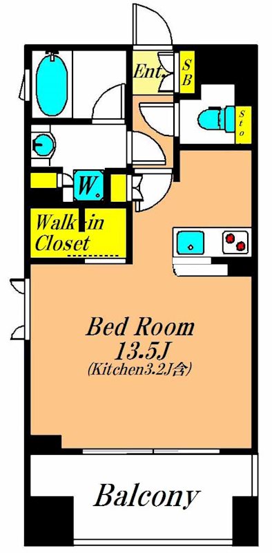 カスタリア大森 1004号室 間取り