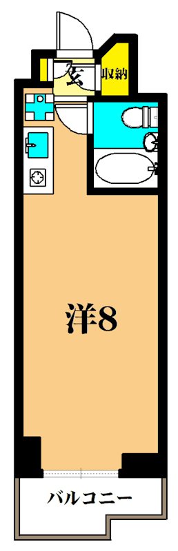 三越ゼームス坂マンション 125号室 間取り