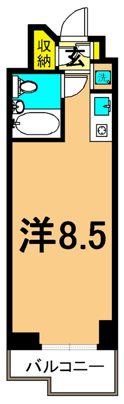 三越ゼームス坂マンション 116号室 間取り