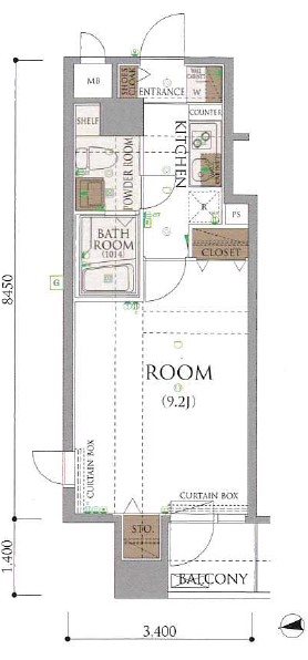 アルテシモアソラ 601号室 間取り