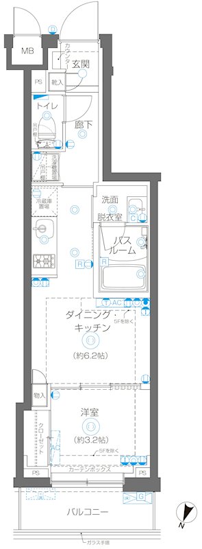 ZOOM蒲田EAST 502号室 間取り