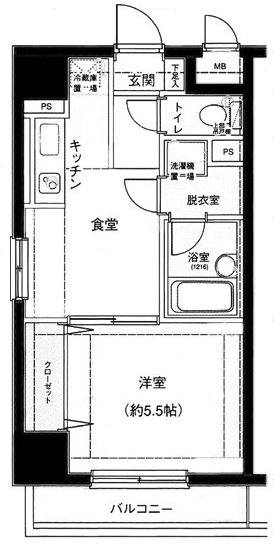 メインステージ大森本町 405号室 間取り