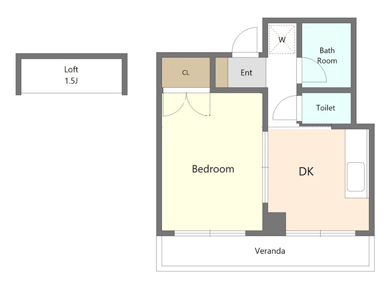 BURG310 302号室 間取り