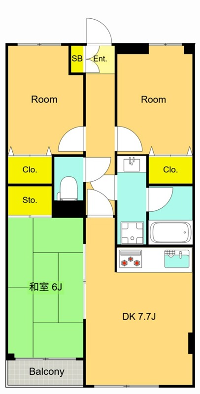 グレイスコート多摩川 311号室 間取り
