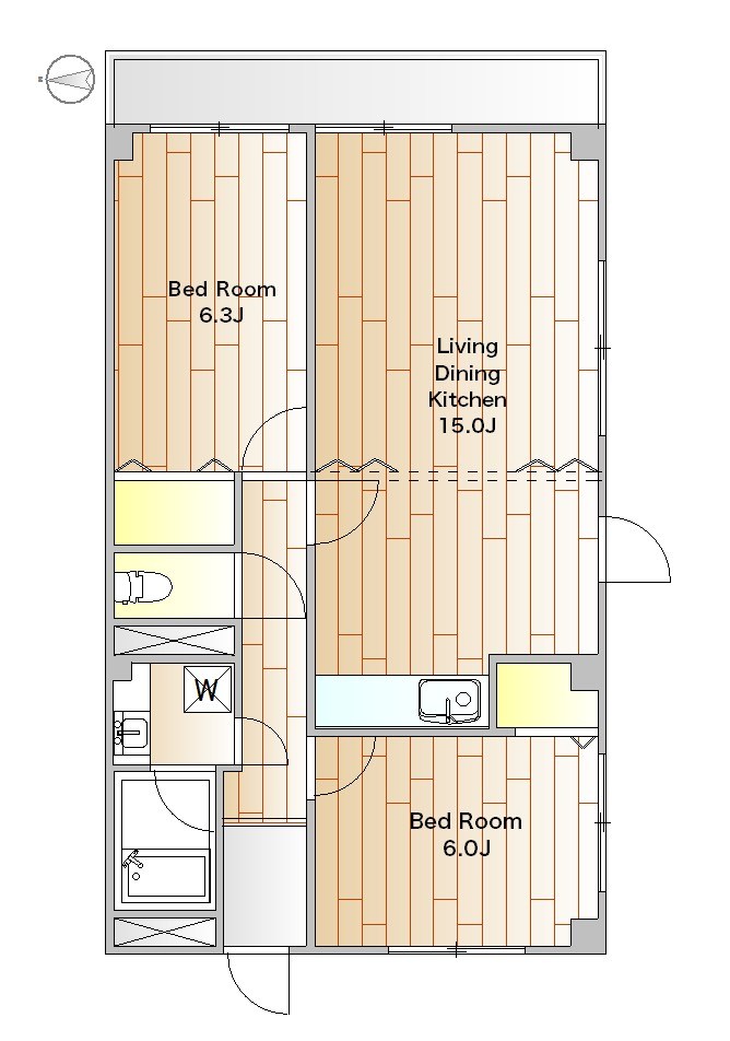 アパートメントカヤ田園調布 303号室 間取り