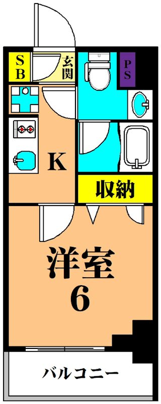 アーバネックス南品川Ⅱ 803号室 間取り