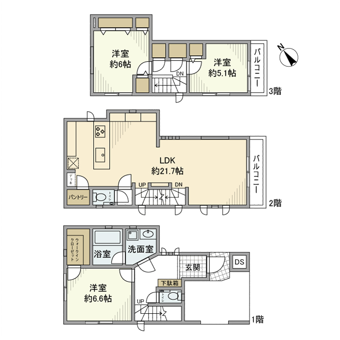 上大崎戸建 間取り