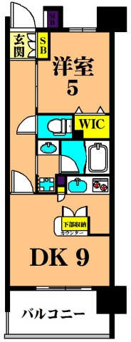 グレイスコート大森海岸 507号室 間取り