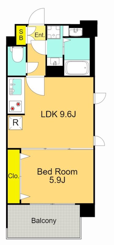 ケンジントンマンション大森WEST  701号室 間取り