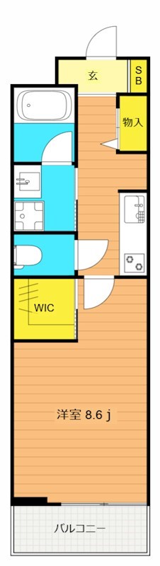 KuKuna　Omori 204号室 間取り