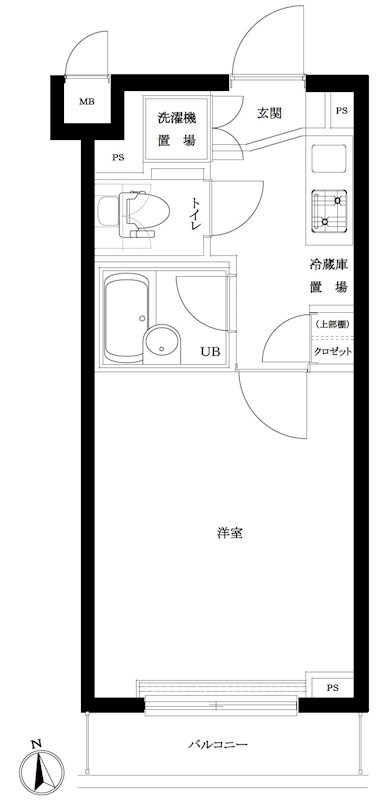 ルーブル大鳥居 303号室 間取り