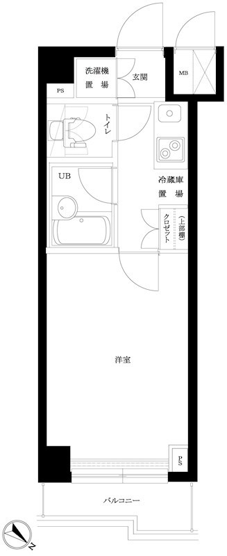 ルーブル鵜の木参番館 202号室 間取り