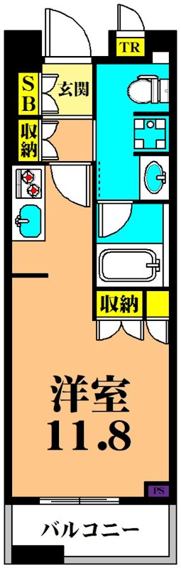 目黒第一マンションズ 804号室 間取り