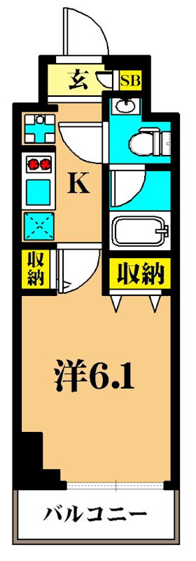 レジディア南品川プレイス 506号室 間取り