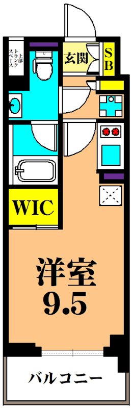 フレンシア蒲田 806号室 間取り