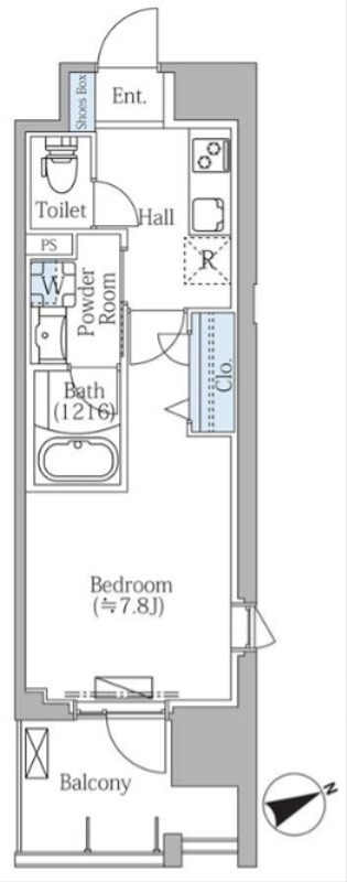 プライムスクエアⅢ 504号室 間取り