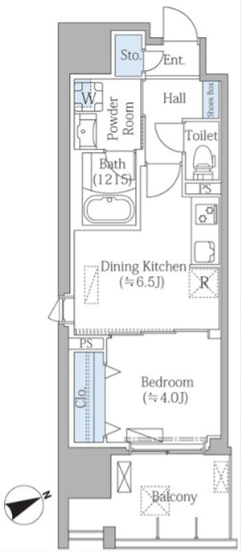 プライムスクエアⅢ 401号室 間取り