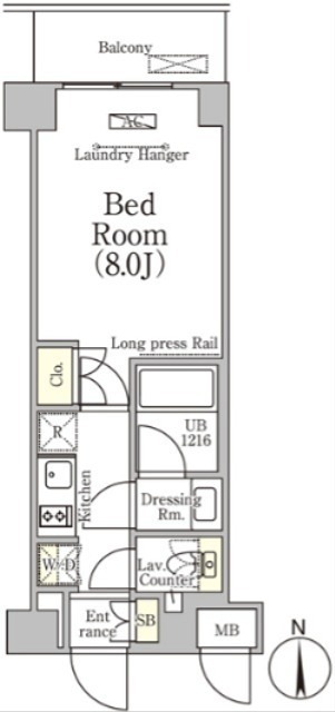 ベルファース大森山王 105号室 間取り