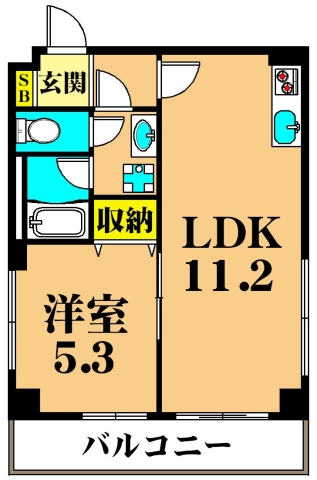 メーゾン俊2nd 501号室 間取り