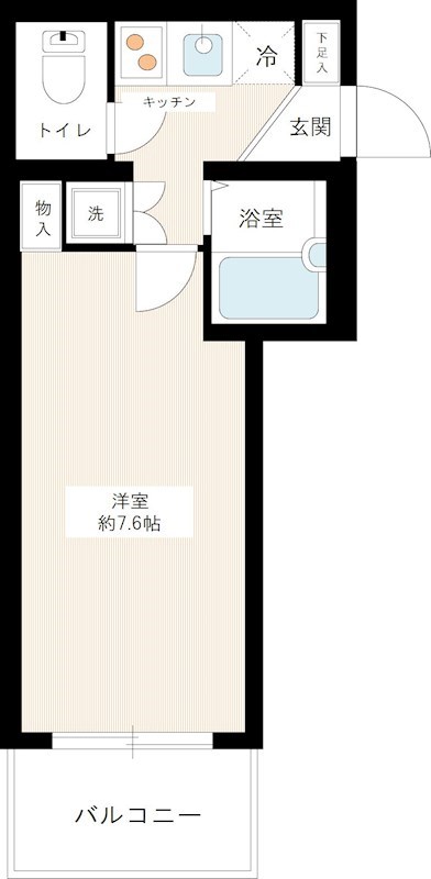パレ･ホームズ天王洲 0407号室 間取り