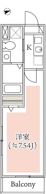 プラージュ白金台 104号室 間取り