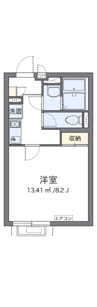 クレイノ大田中央 205号室 間取り