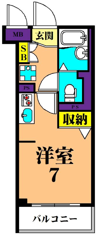 NTPRレジデンス大井町 411号室 間取り