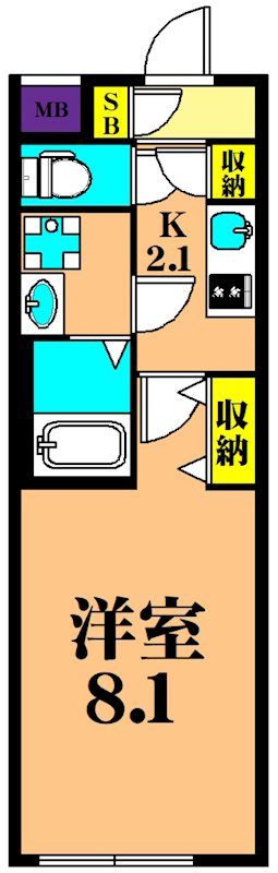 ウェルスクエアイズム大井町 間取り図