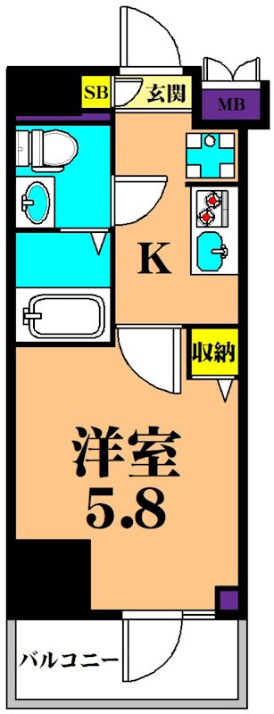 プライマル品川大森海岸 間取り図